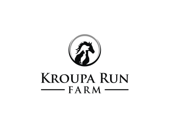 Kroupa Run Farm logo design by mbamboex