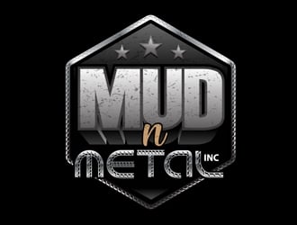 Mud N Metal Inc logo design by DreamLogoDesign