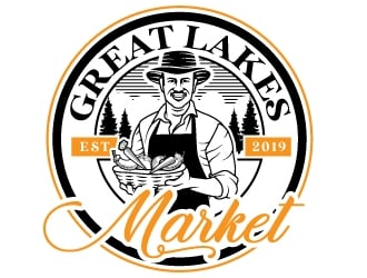 Great Lakes Market logo design by Suvendu