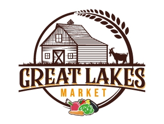 Great Lakes Market logo design by Suvendu