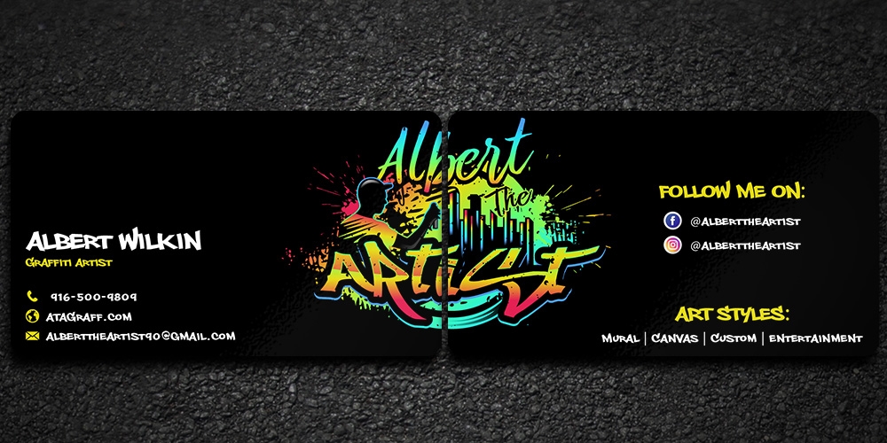 Albert The Artist logo design by Gelotine