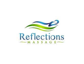 Reflections Massage logo design by usef44