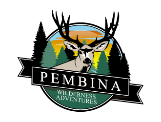 Pembina Wilderness Adventures logo design by torresace
