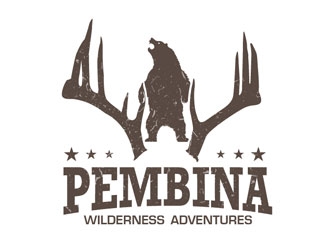 Pembina Wilderness Adventures logo design by LogoInvent