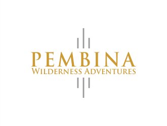 Pembina Wilderness Adventures logo design by Gwerth