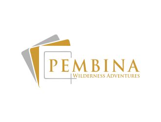 Pembina Wilderness Adventures logo design by Gwerth