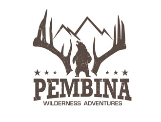 Pembina Wilderness Adventures logo design by LogoInvent