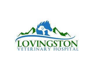 Lovingston Veterinary Hospital logo design by Erasedink