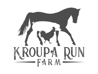 Kroupa Run Farm logo design by Kruger