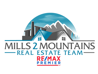 Mills 2 Mountains Real Estate Team logo design by megalogos