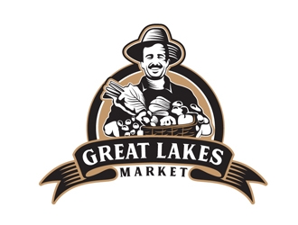 Great Lakes Market logo design by DreamLogoDesign