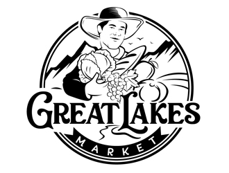 Great Lakes Market logo design by DreamLogoDesign