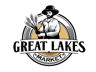 Great Lakes Market logo design by DreamLogoDesign