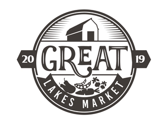 Great Lakes Market logo design by DreamLogoDesign