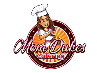Mom Dukes Catering logo design by DreamLogoDesign