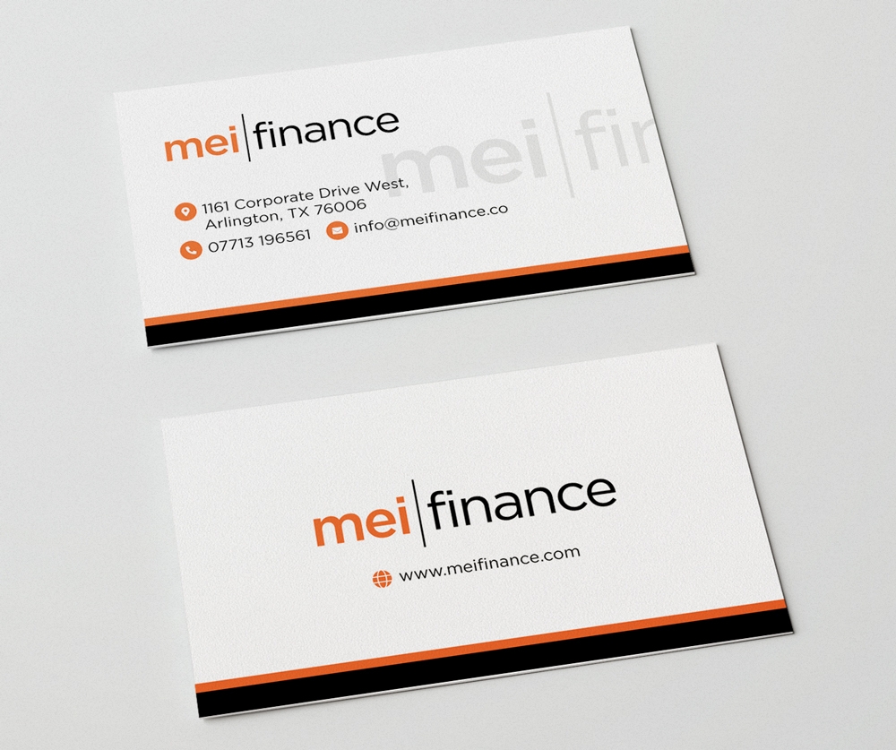 MEI Finance logo design by fillintheblack