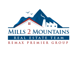 Mills 2 Mountains Real Estate Team logo design by BeDesign