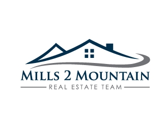 Mills 2 Mountains Real Estate Team logo design by Marianne