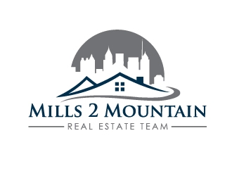 Mills 2 Mountains Real Estate Team logo design by Marianne