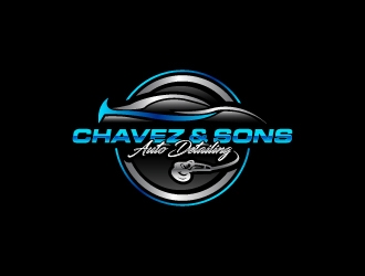 Chavez & Sons Auto Detailing logo design by wongndeso
