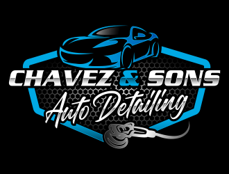 Chavez & Sons Auto Detailing logo design by Cekot_Art