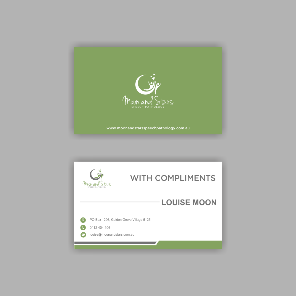 Moon and Stars Speech Pathology logo design by afra_art