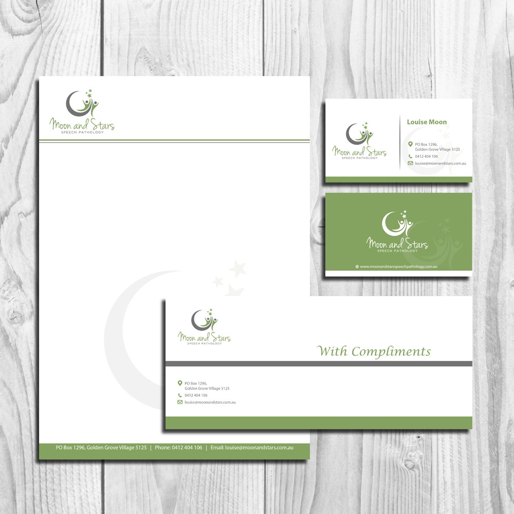 Moon and Stars Speech Pathology logo design by uttam