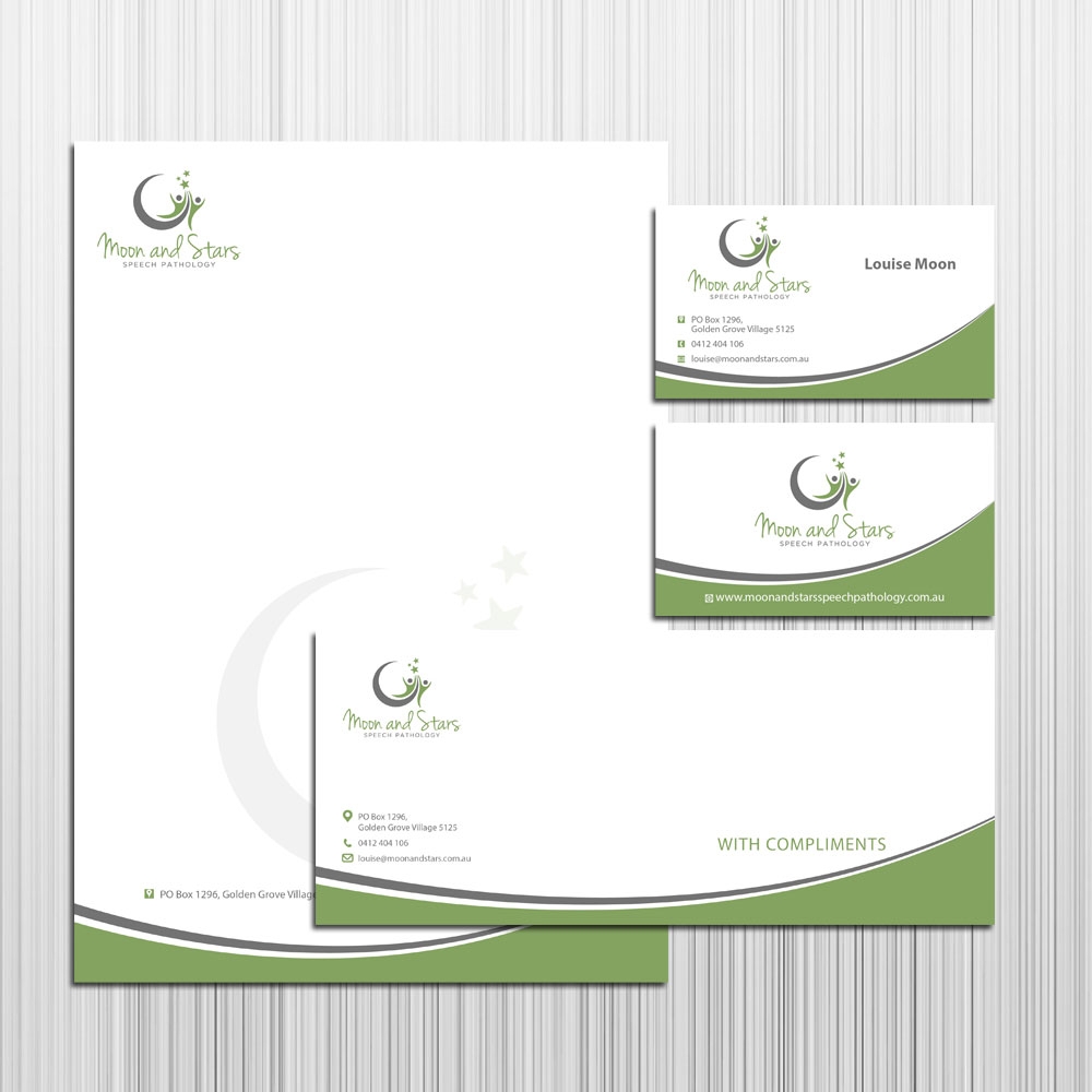 Moon and Stars Speech Pathology logo design by uttam