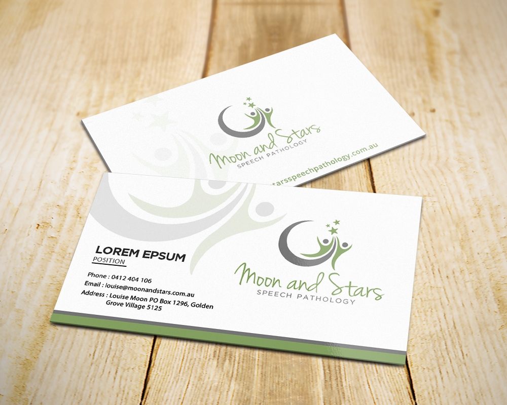 Moon and Stars Speech Pathology logo design by MastersDesigns