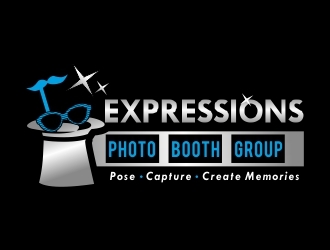 Expressions Photo Booth Group logo design by ruki