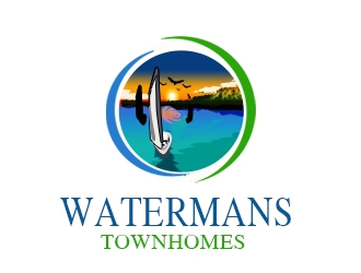 Watermans Townhomes logo design by bougalla005
