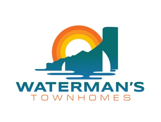 Watermans Townhomes logo design by DreamLogoDesign