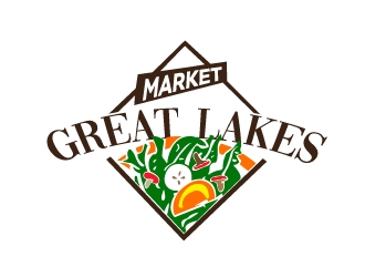 Great Lakes Market logo design by Marianne