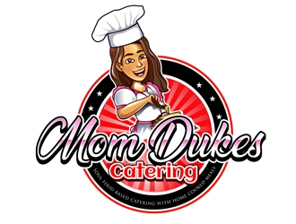 Mom Dukes Catering logo design by DreamLogoDesign