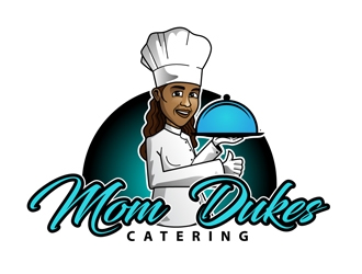 Mom Dukes Catering logo design by DreamLogoDesign