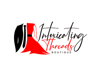 Intoxicating Threads Boutique  logo design by enzidesign