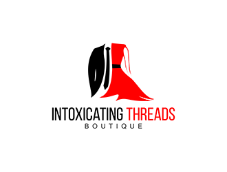 Intoxicating Threads Boutique  logo design by enzidesign