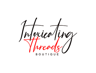 Intoxicating Threads Boutique  logo design by enzidesign