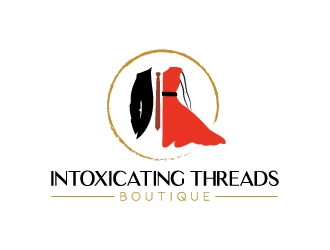Intoxicating Threads Boutique  logo design by MUSANG