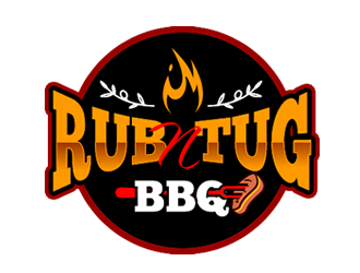 Rub N Tug BBQ logo design by Coolwanz