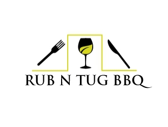 Rub N Tug BBQ logo design by AamirKhan