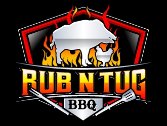 Rub N Tug BBQ logo design by uttam