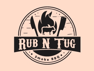 Rub N Tug BBQ logo design by shravya