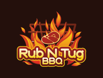 Rub N Tug BBQ logo design by czars