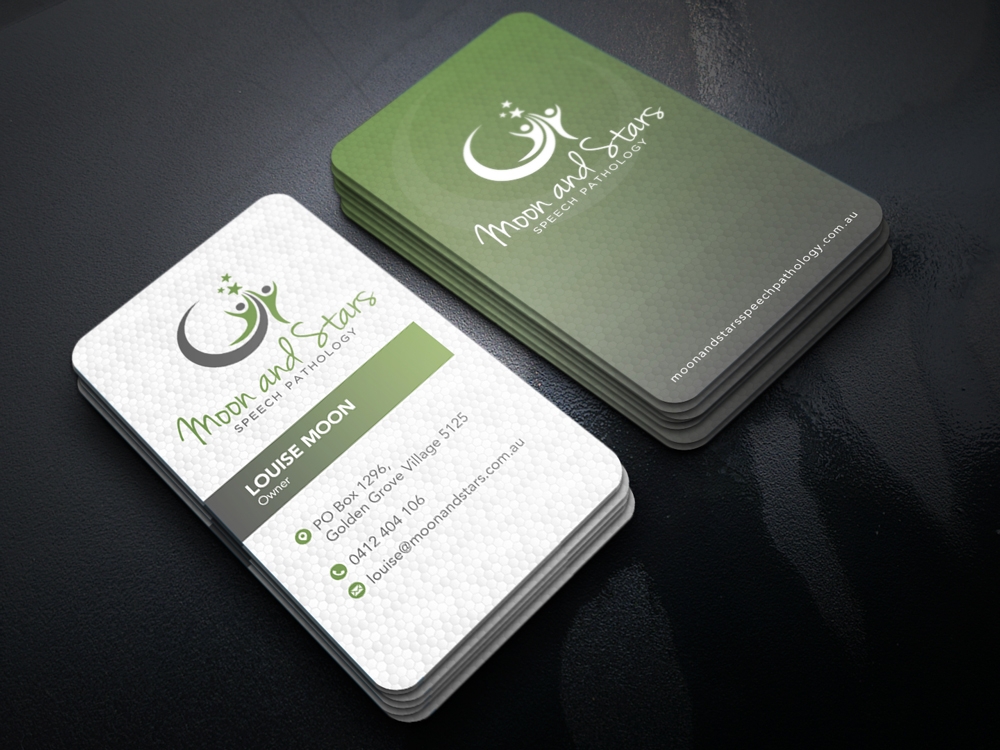 Moon and Stars Speech Pathology logo design by KHAI