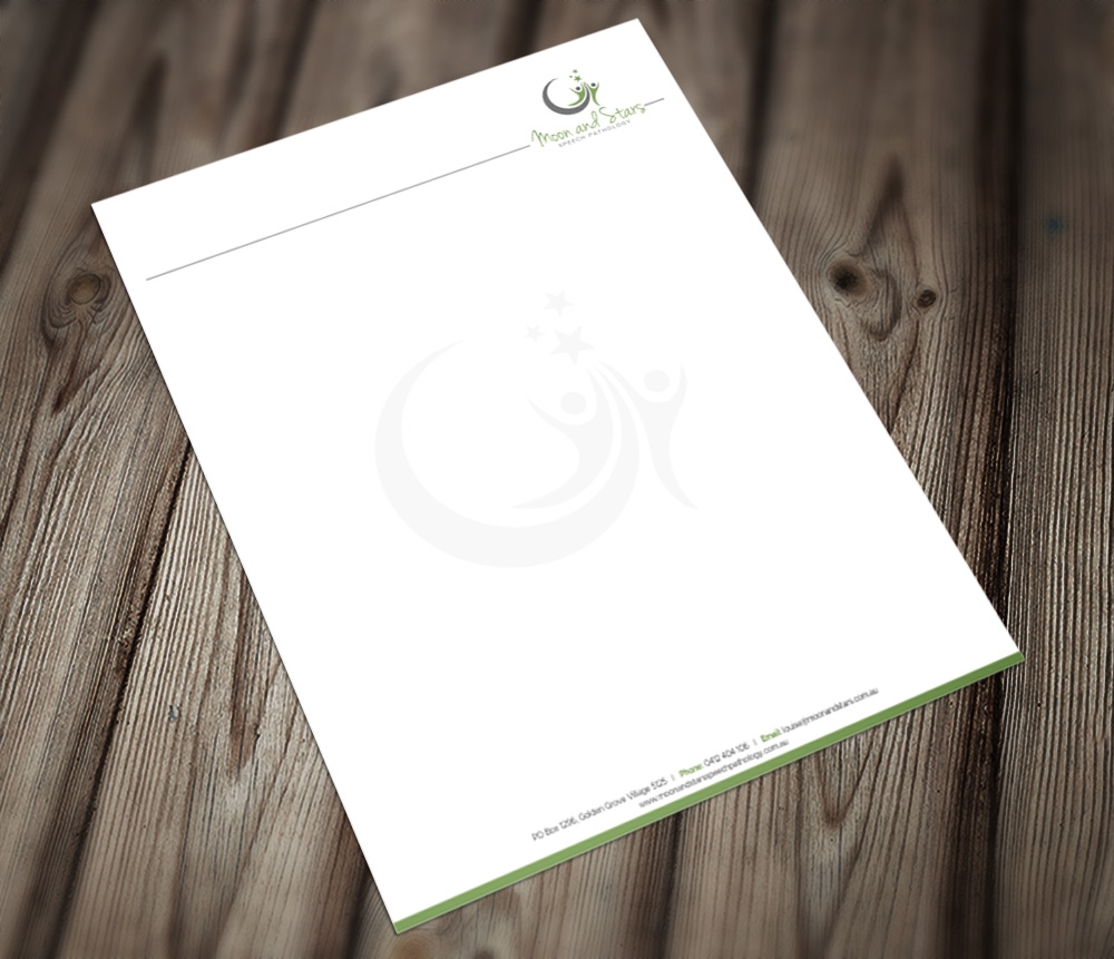 Moon and Stars Speech Pathology logo design by Kindo