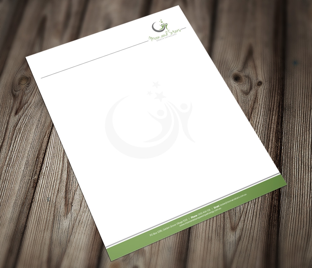 Moon and Stars Speech Pathology logo design by Kindo