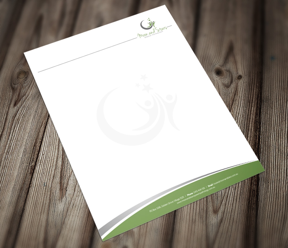 Moon and Stars Speech Pathology logo design by Kindo