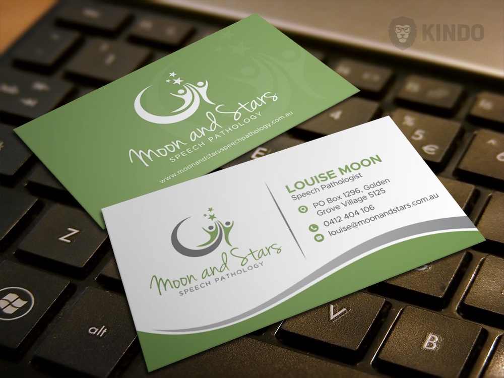 Moon and Stars Speech Pathology logo design by Kindo