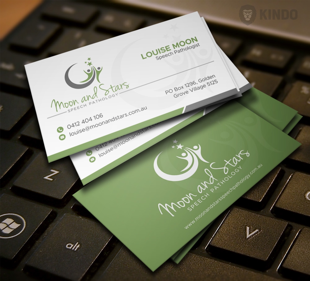 Moon and Stars Speech Pathology logo design by Kindo